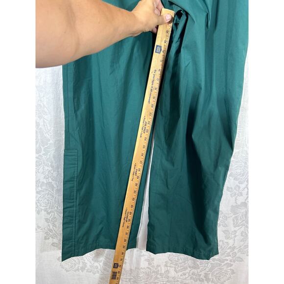 Staff Wilson Track Pants Large Green Nylon Gore Tex Pull On Ankle Zip Drawstring - Picture 6 of 11